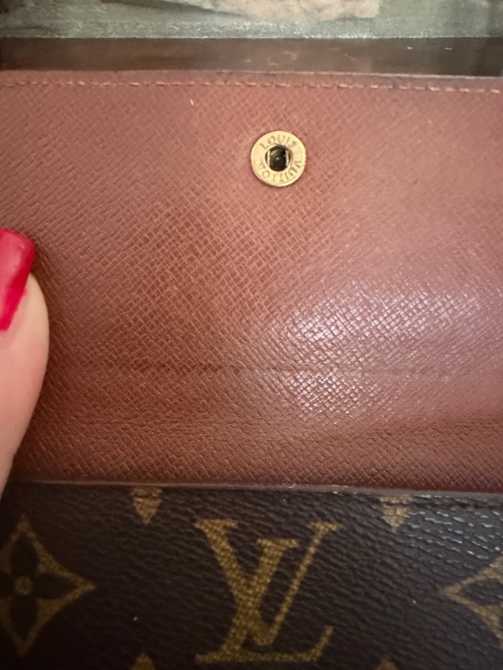 Louis Vuitton Monogram Trifold Elise Wallet Vintage LV Double Snap Compact Purse - Picture 11 of 13